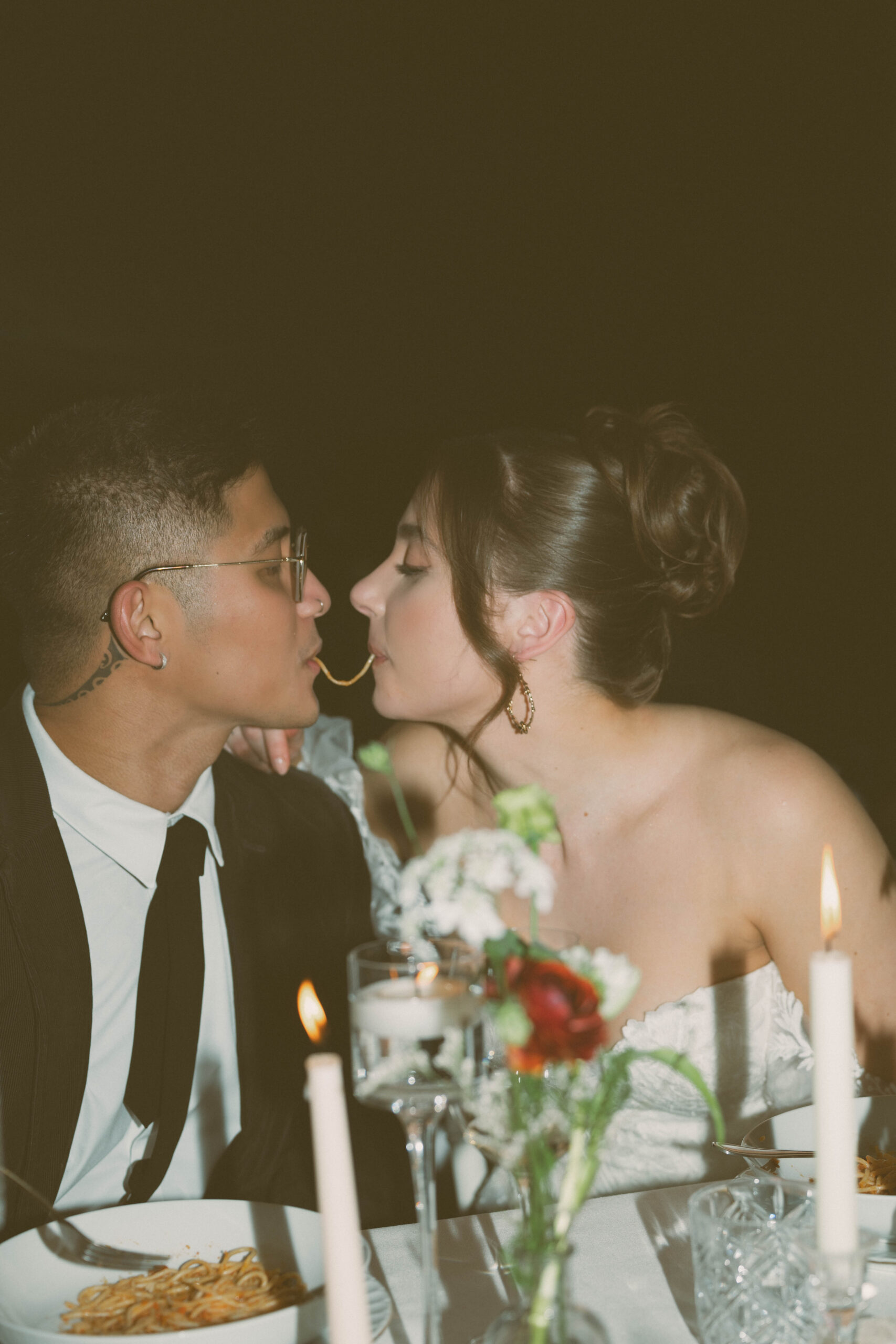 Candle lit elopement